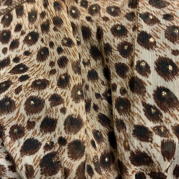 Layered mini skirt - leopard print - Picture 6 of 6